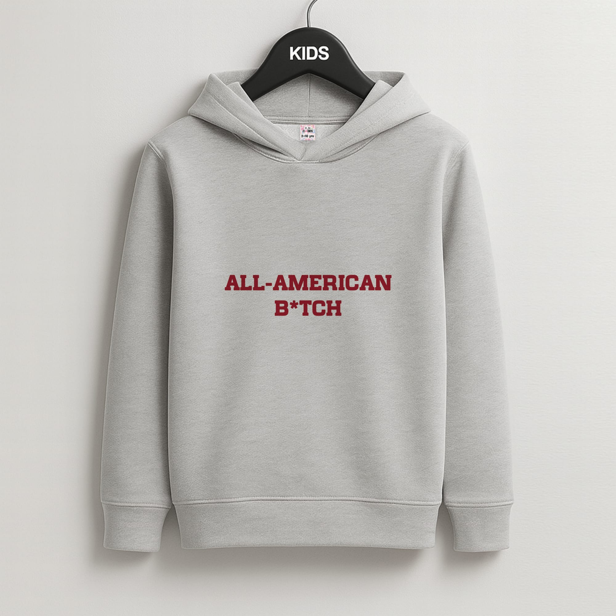 All American B*tch - Olivia Kids Grey Hoodie