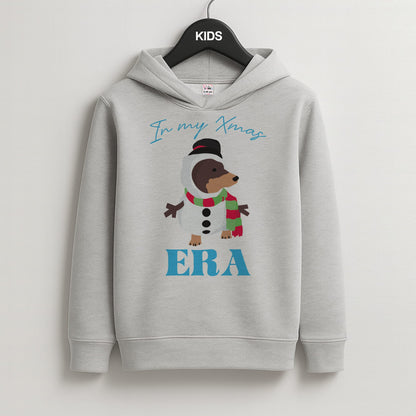 It's My Xmas Era Dog Kids Grey Hoodie