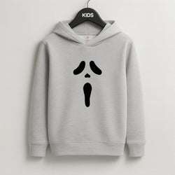 Scream Face Kids Grey Hoodie