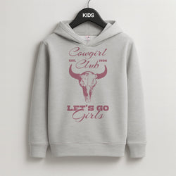 Cowgirl Club Kids Grey Hoodie