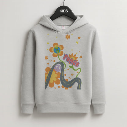 Peace - Cars Kids Grey Hoodie
