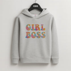 Girl Boss - Aesthetic Quote Kids Hoodie