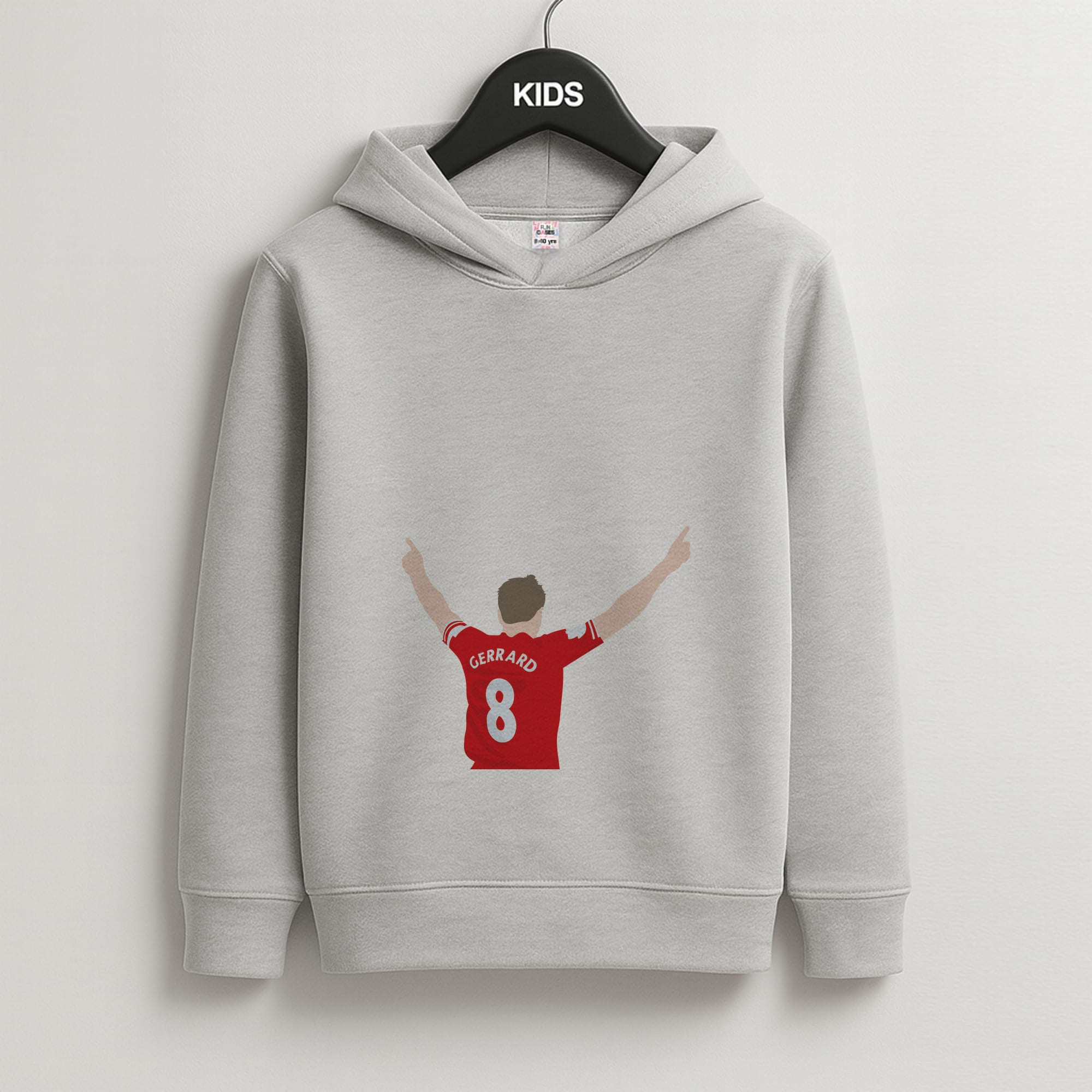 Gerrard - Football Kids Grey Hoodie