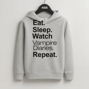 Eat Sleep Watch VPD Repeat Kids Hoodie 2