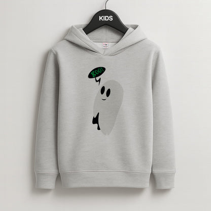 Halloween Pattern 2 Kids Grey Hoodie