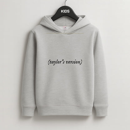 Personalised Taylor's Version Kids Grey Hoodie