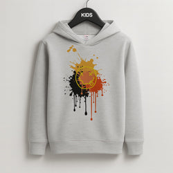 Orange Graffiti - Skate Aesthetic  Kids Grey Hoodie