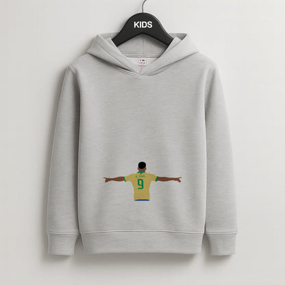 Jesus - Football Kids Grey Hoodie