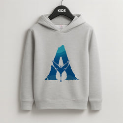 Alien World Logo Kids Grey Hoodie