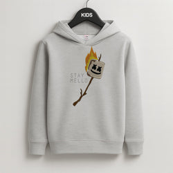 Stay Mello White Helmet DJw - White Helmet DJ Kids Hoodie