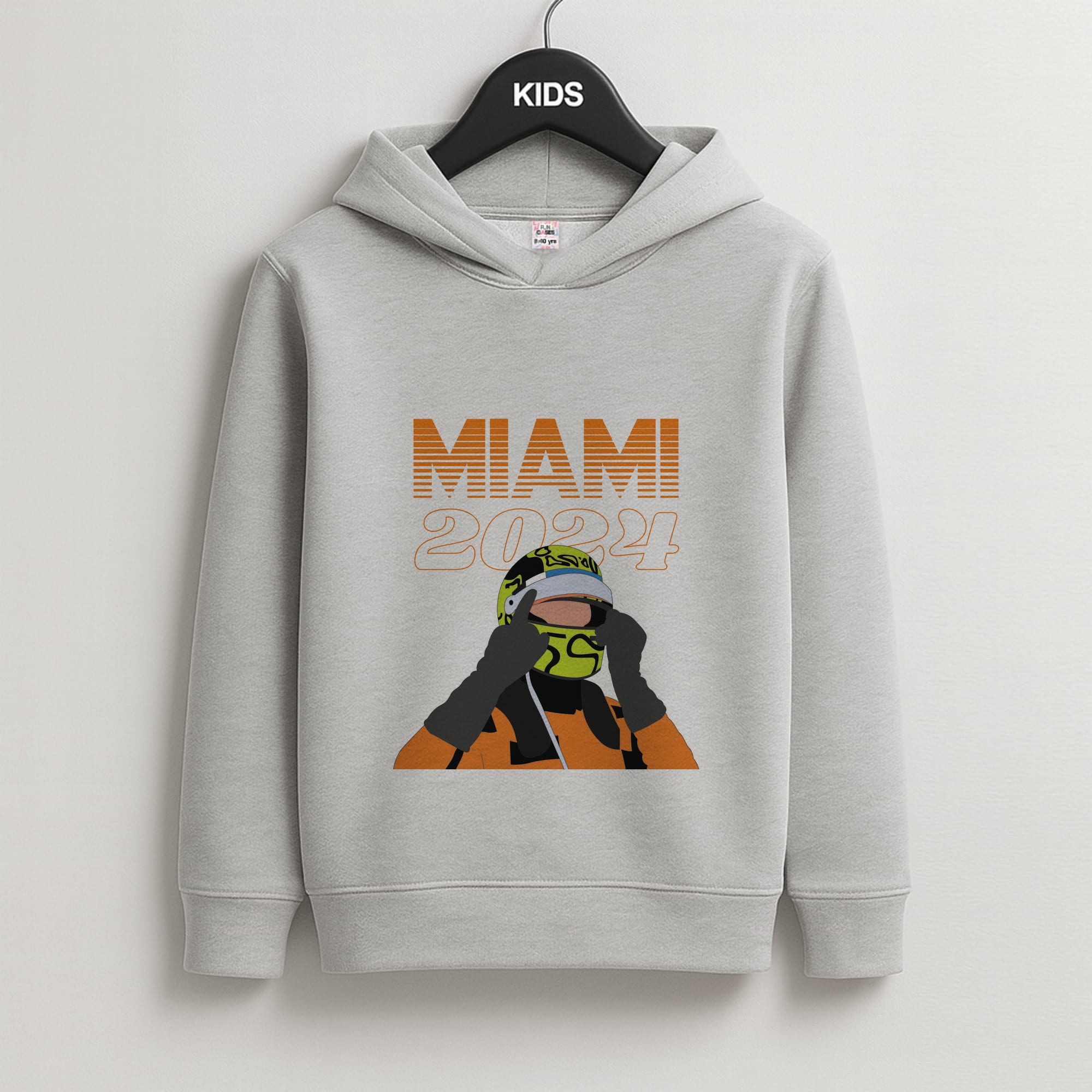 Miami 2024 Kids Grey Hoodie