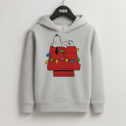 Cartoon Beagle Fairylights Kids Hoodie 2
