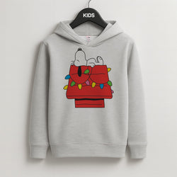 Cartoon Beagle Fairylights Kids Hoodie