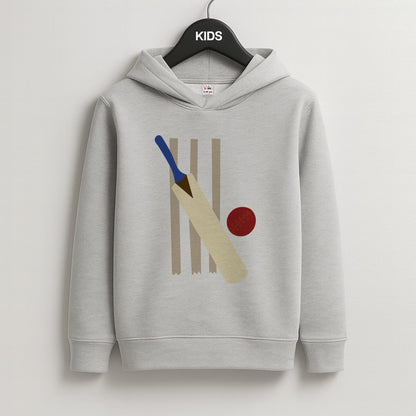 Wickets - Cricket Kids Grey Hoodie