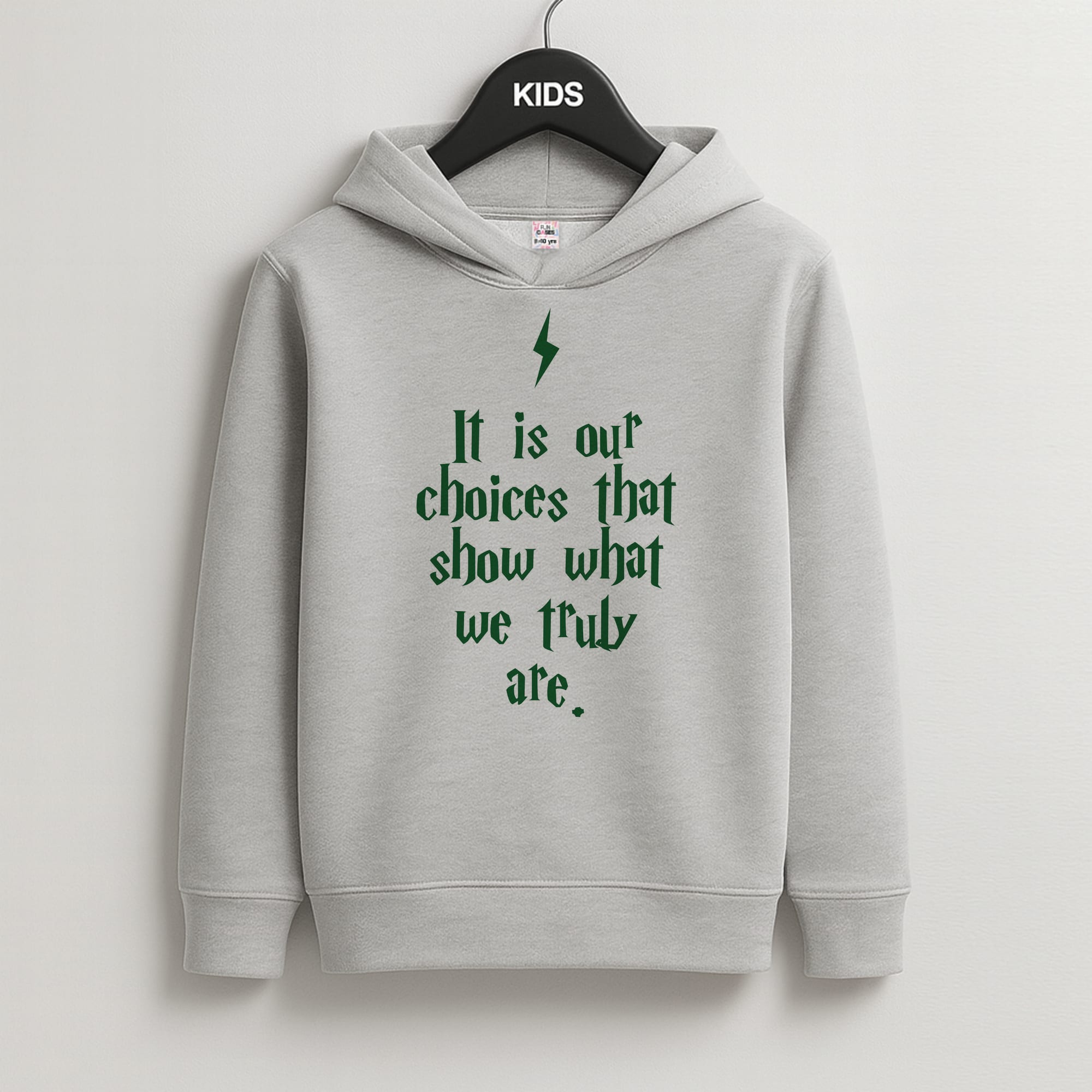 It Is Our Choices Kids Grey Hoodie