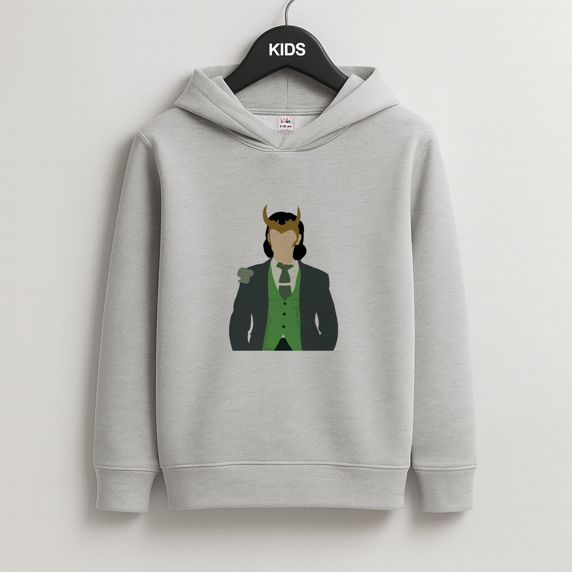 With Horns Kids Grey Hoodie