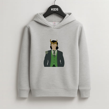 With Horns Kids Grey Hoodie