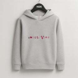 Halloween Pattern 12 Kids Grey Hoodie