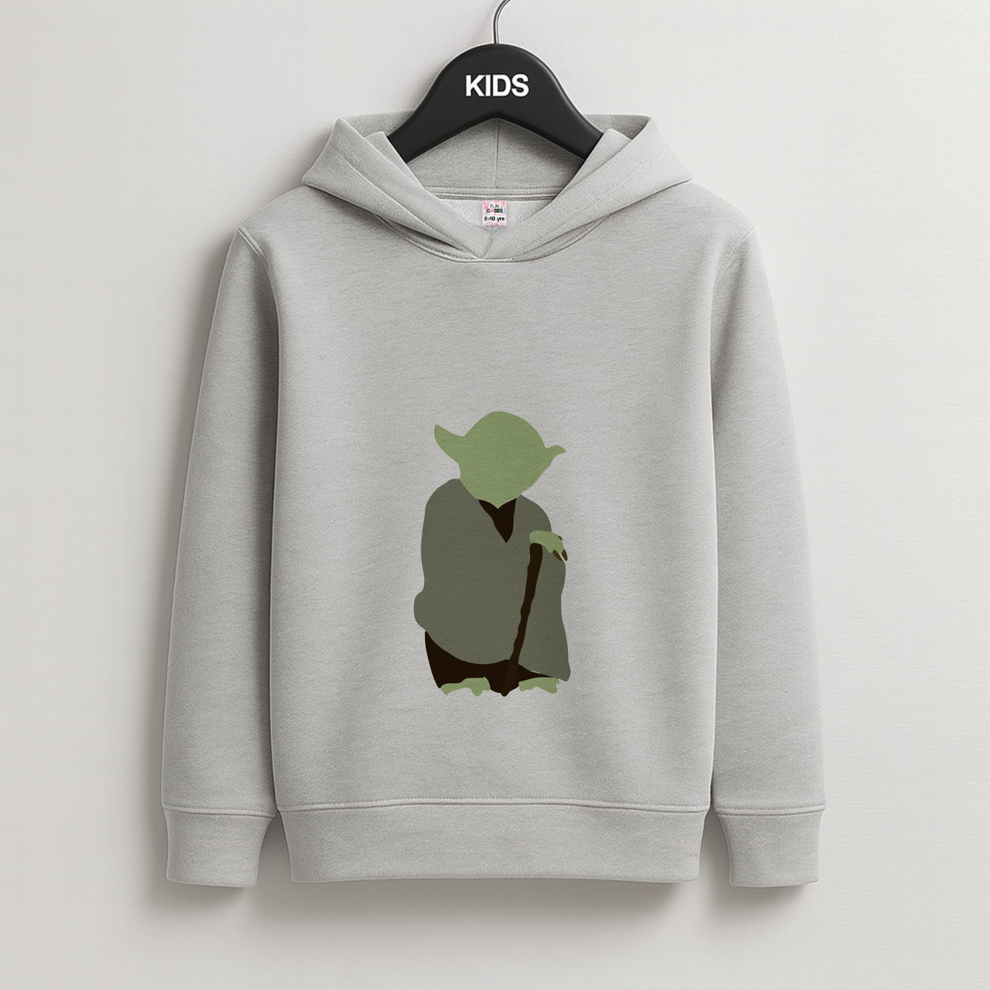 Yoda Faceless Kids Grey Hoodie