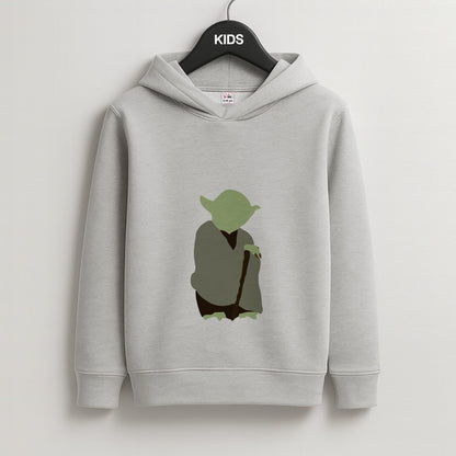 Yoda Faceless Kids Grey Hoodie