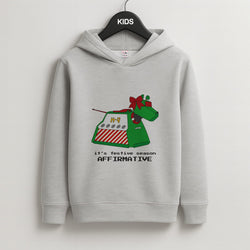 K9 Festive Season - Doctor Who Kids Grey Hoodie