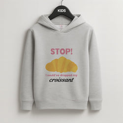 I Could've Dropped My Croissant - Memes Kids Grey Hoodie