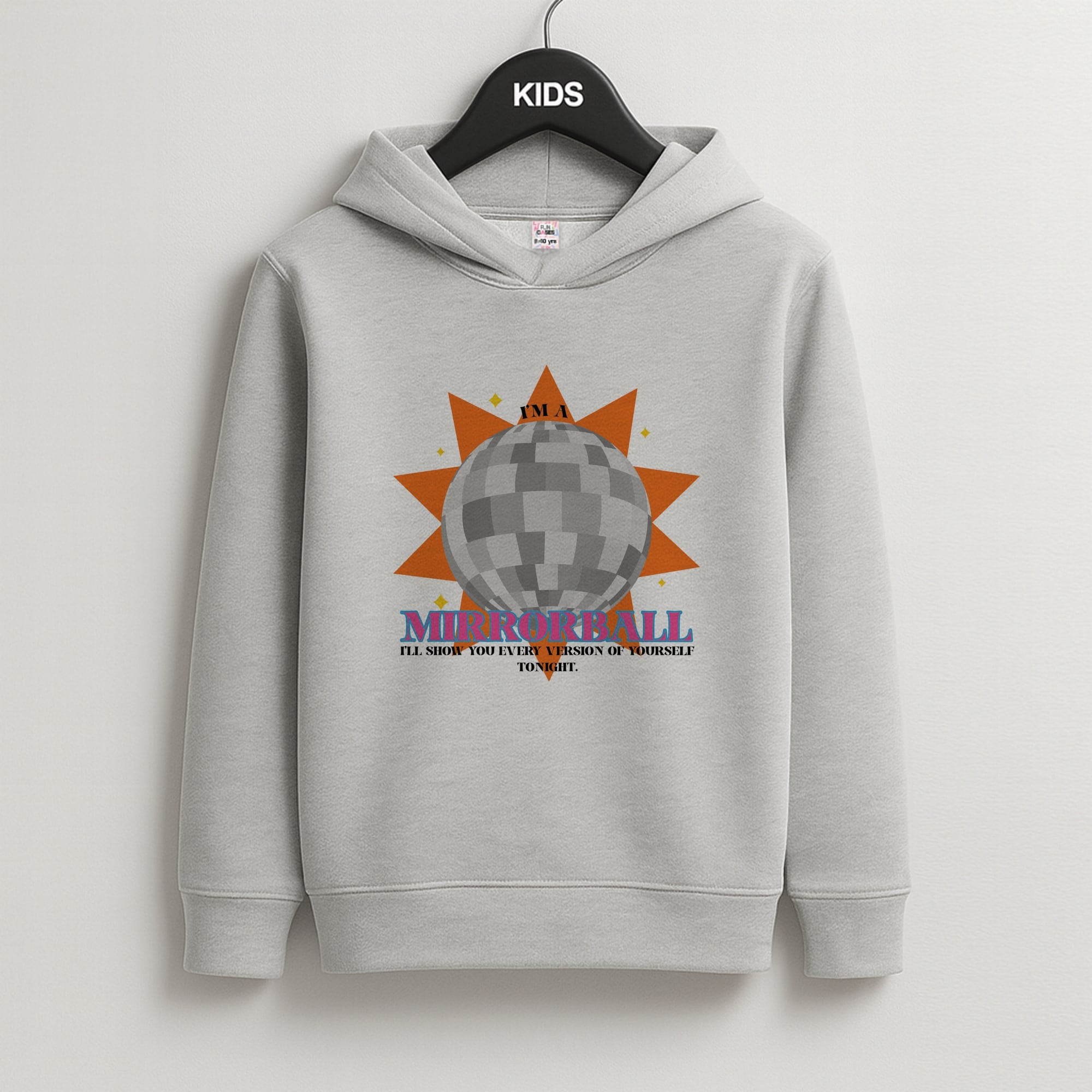 Mirrorball - Taylor Kids Grey Hoodie