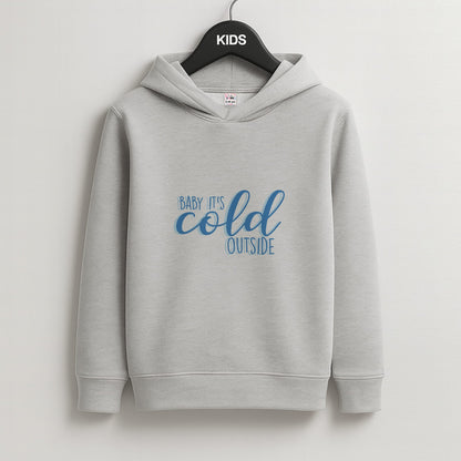 Baby It's Cold Outside - Christmas Songs Kids Grey Hoodie