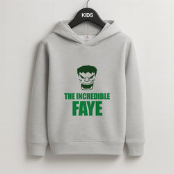 Hulk - Personalised Superhero Comic Kids Grey Hoodie