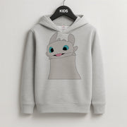 White Fury Dragon Kids Hoodie 2