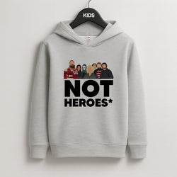 Not Heroes Kids Grey Hoodie
