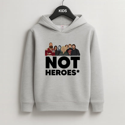 Not Heroes Kids Grey Hoodie