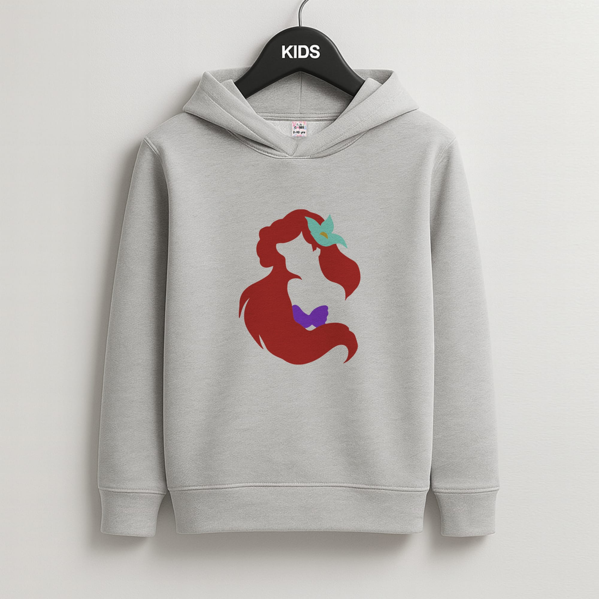 Ariel Kids Grey Hoodie