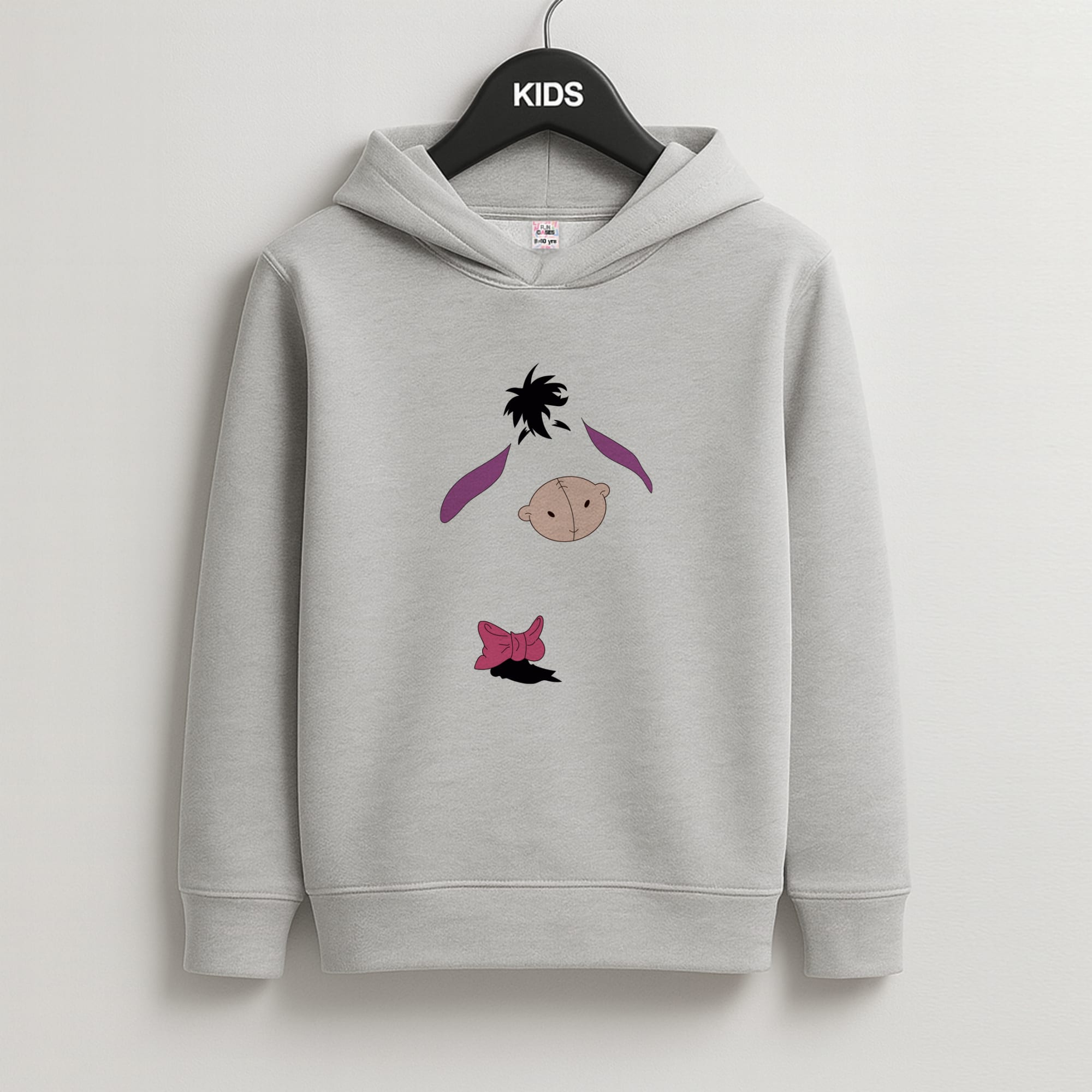 Faceless Donkey Kids Grey Hoodie