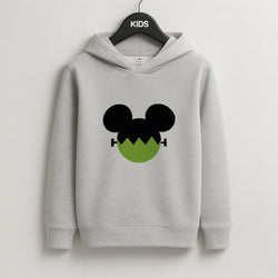Frankenstein Mouse Halloween Kids Grey Hoodie