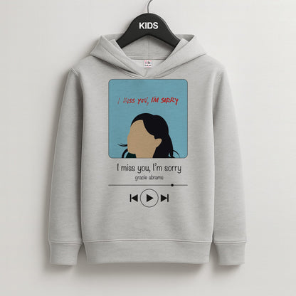 I Miss You - Abrams Kids Grey Hoodie