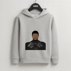Black Panther Kids Grey Hoodie
