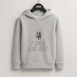 I Smell Like Beef - Memes Kids Grey Hoodie