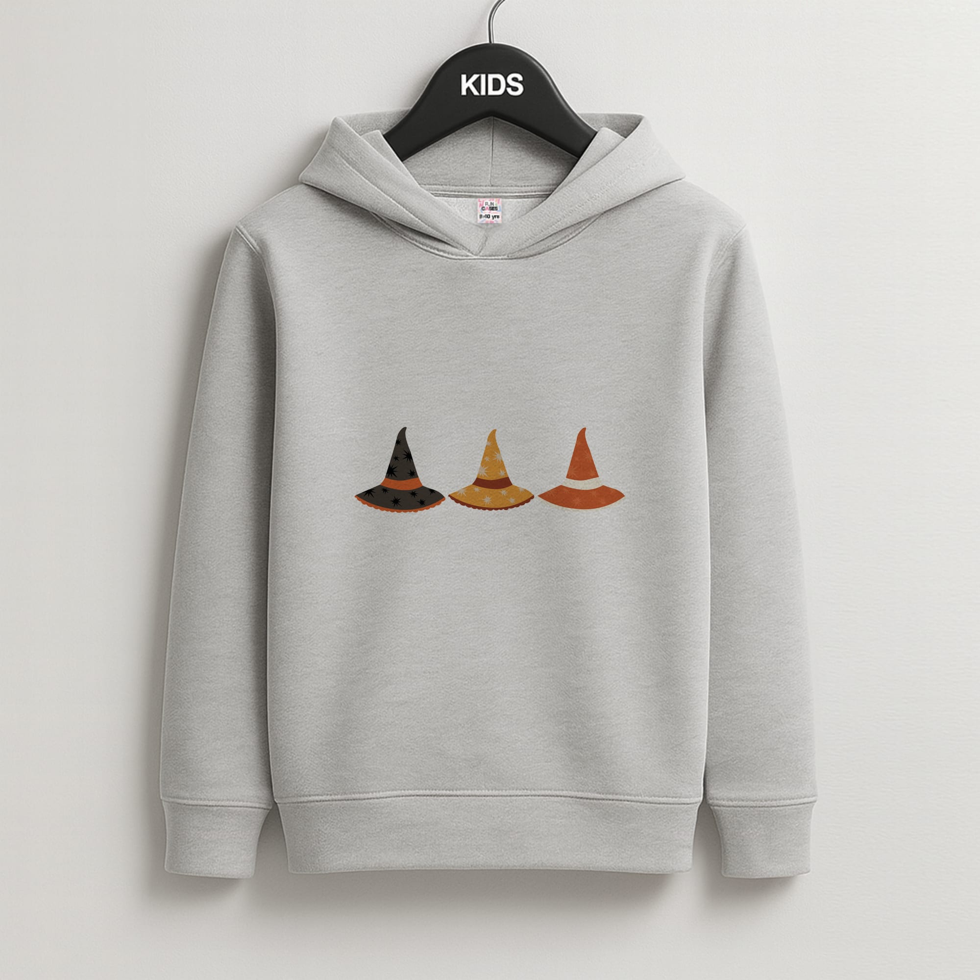 Halloween Pattern 19 Kids Grey Hoodie
