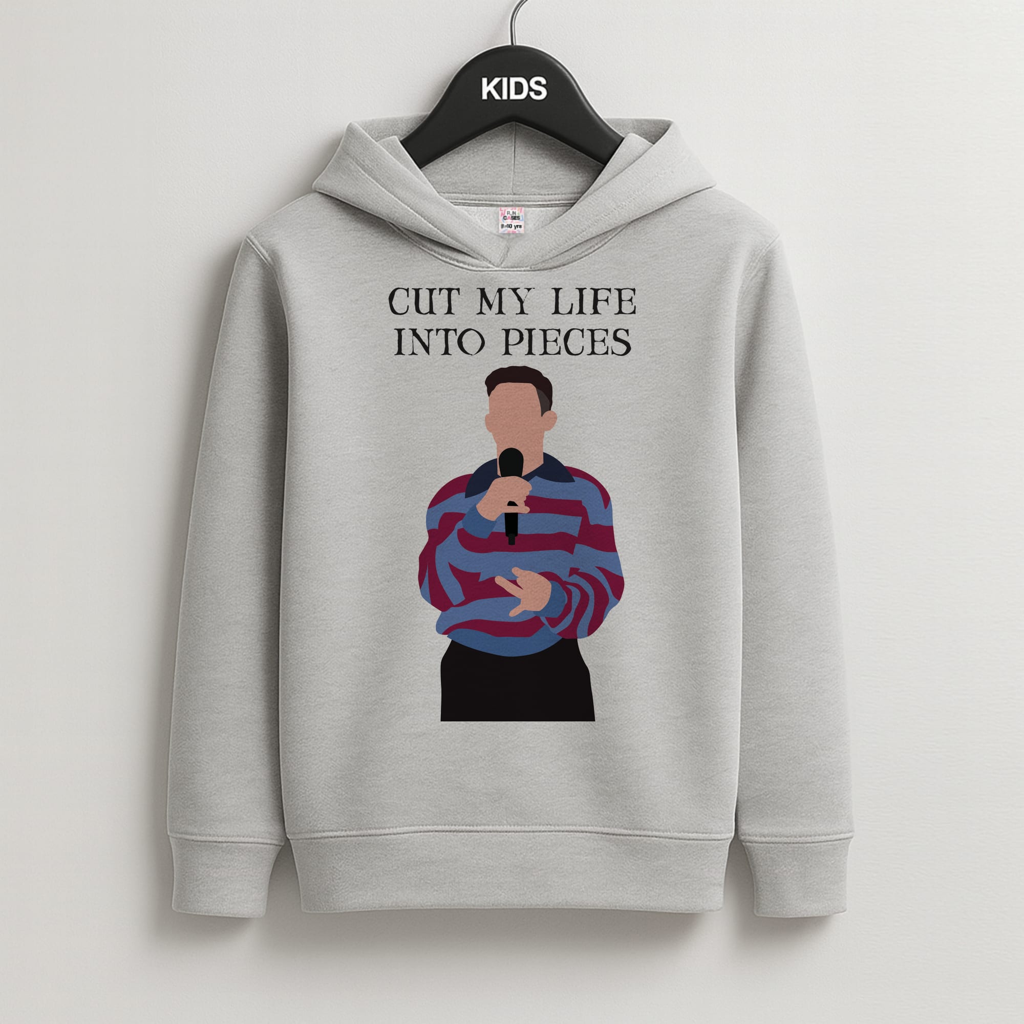 Cut My Life Into Pieces Karaoke Kids Grey Hoodie