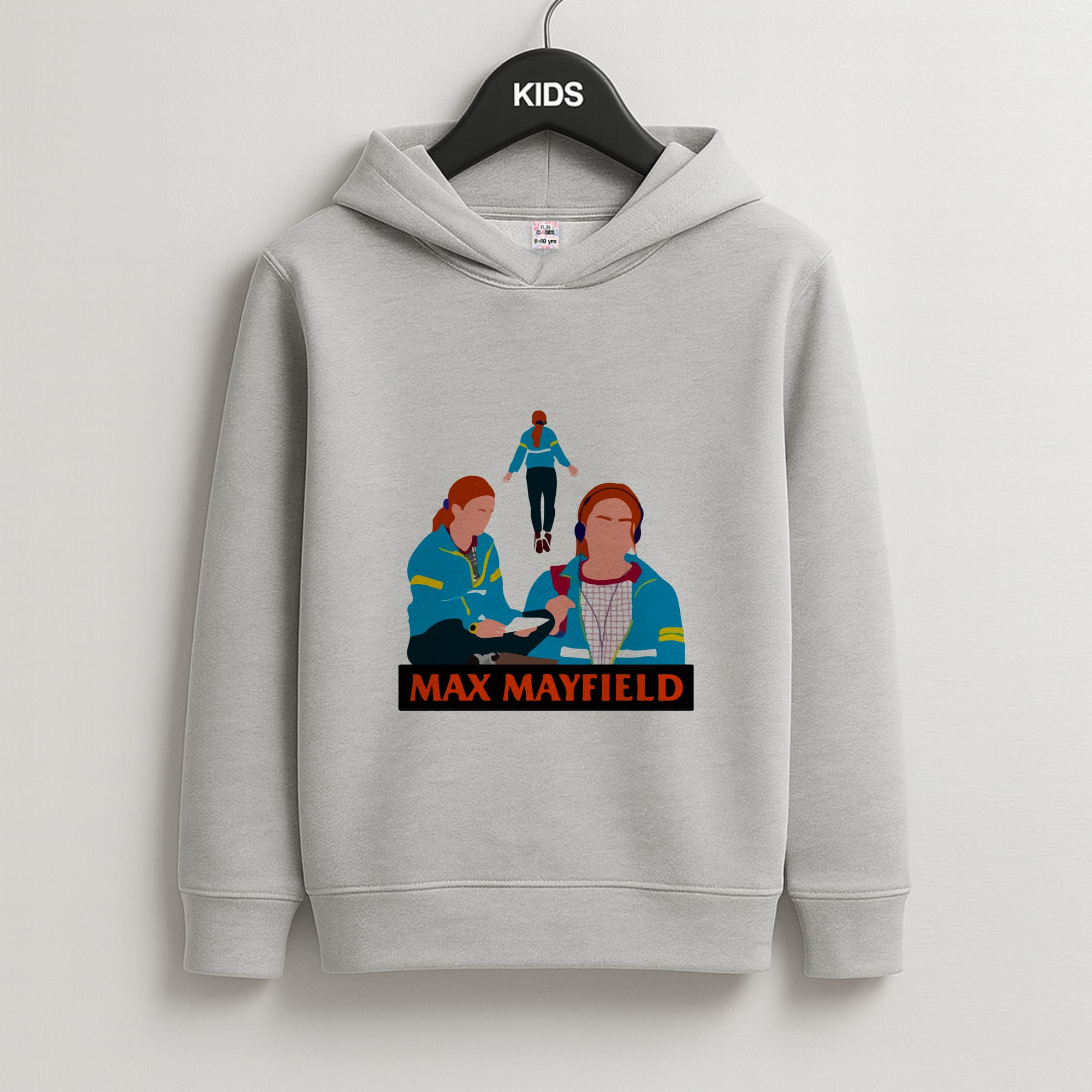 Max Mayfield Kids Grey Hoodie