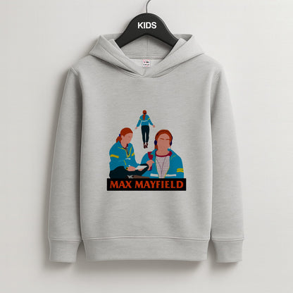 Max Mayfield Kids Grey Hoodie