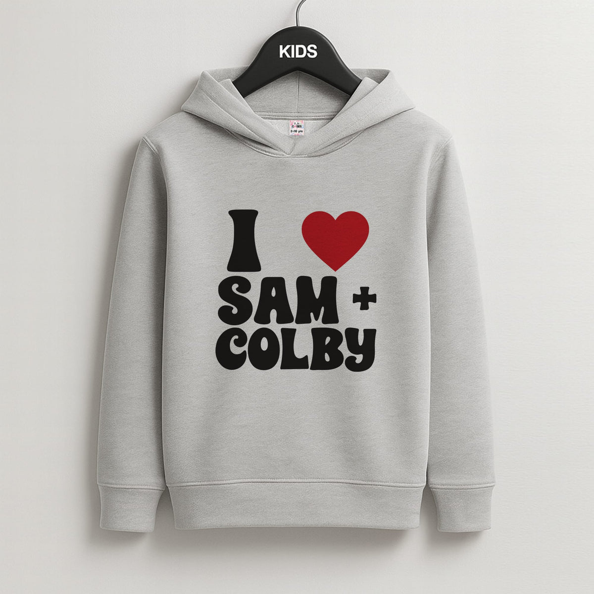 I Love S & C Kids Hoodie