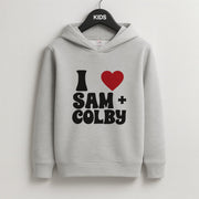I Love S & C Kids Hoodie 2