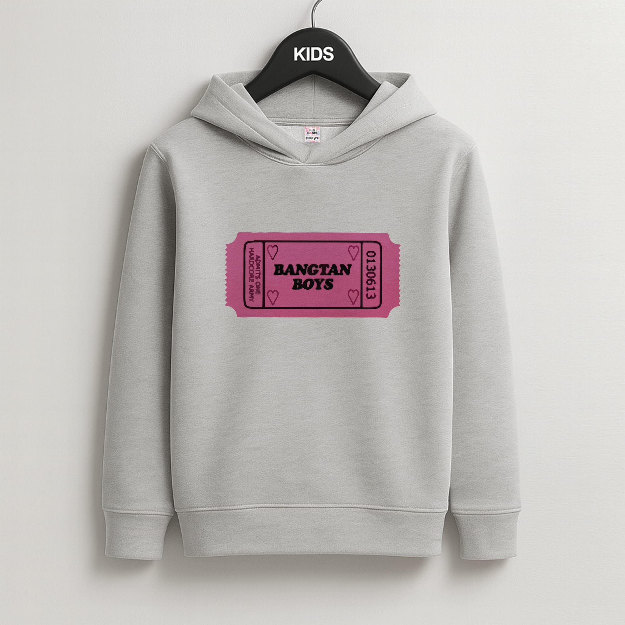 Bangtan Boys Ticket - K Pop Kids Hoodie