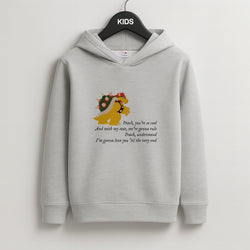 Peach, You're So Cool Kids Grey Hoodie