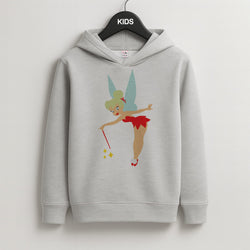 Christmas Tinkerbell Kids Grey Hoodie