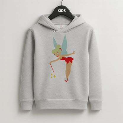 Christmas Tinkerbell Kids Grey Hoodie