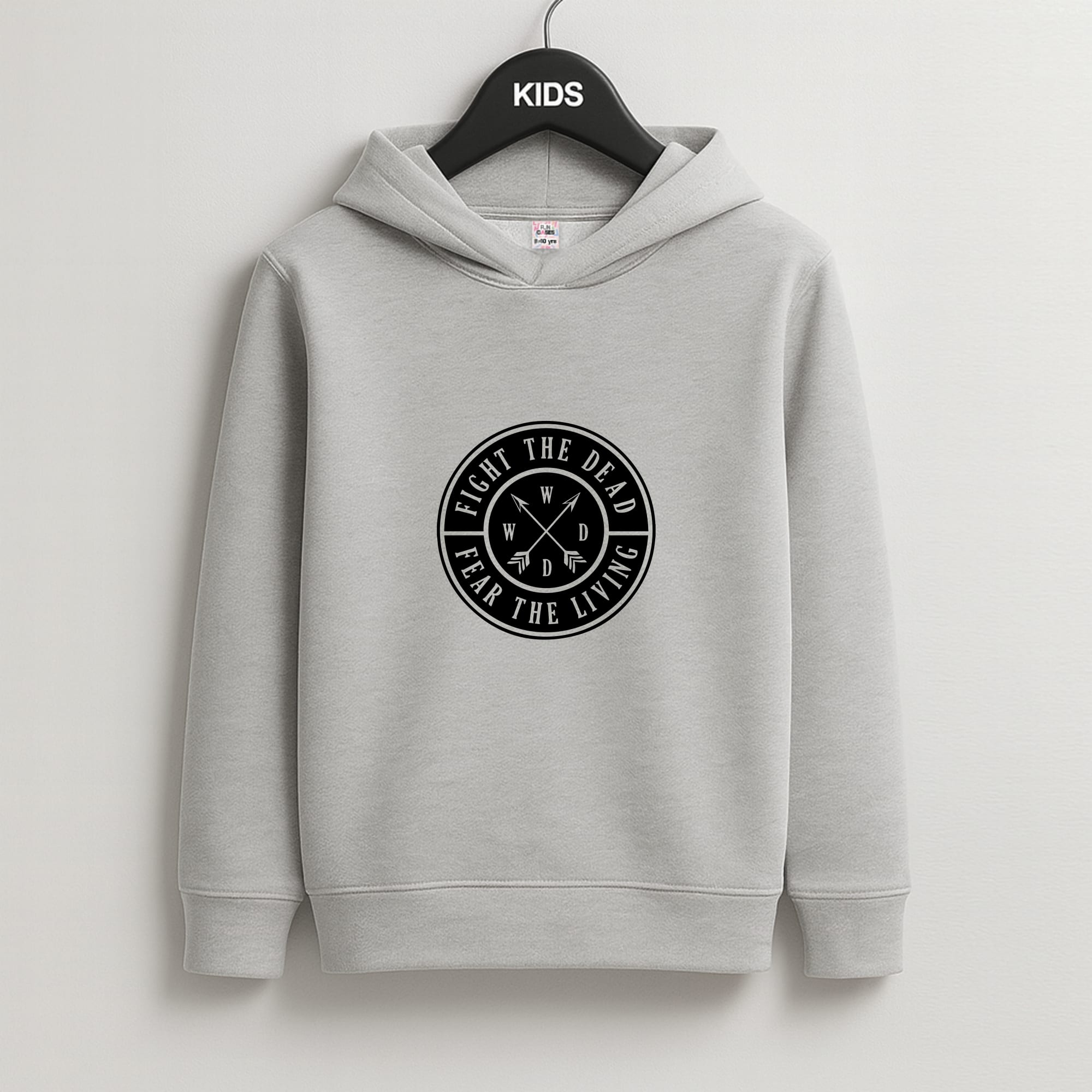 Fight The Dead, Fear The Living - TWD Kids Grey Hoodie