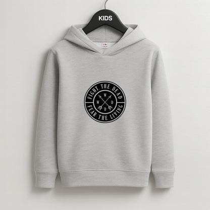 Fight The Dead, Fear The Living - TWD Kids Grey Hoodie